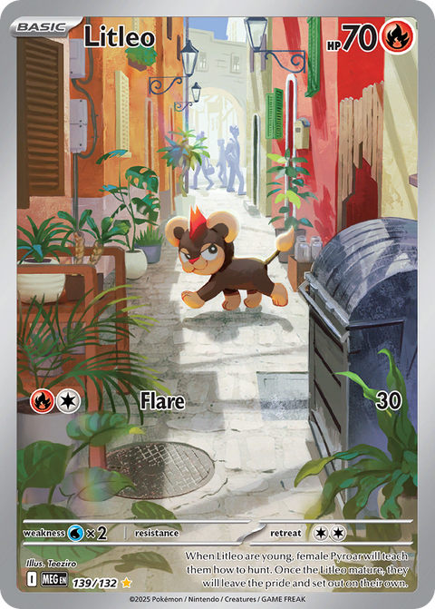 Litleo 139 Mega Evolution Pokémon card