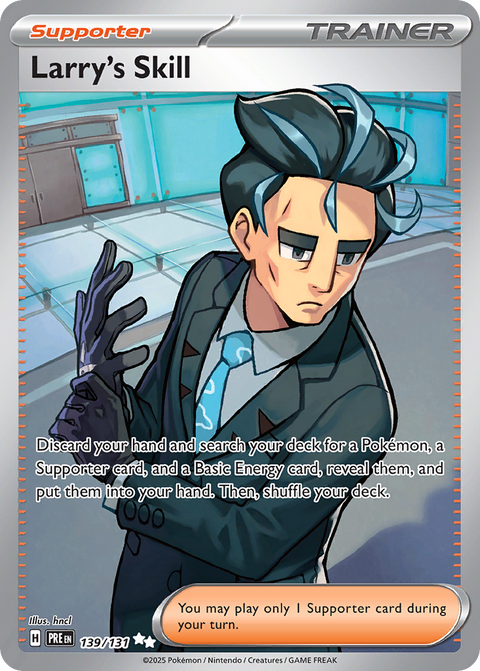 Larry's Skill 139 Prismatic Evolutions Pokémon card