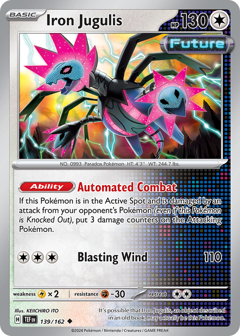 Iron Jugulis 139 Temporal Forces Pokémon card