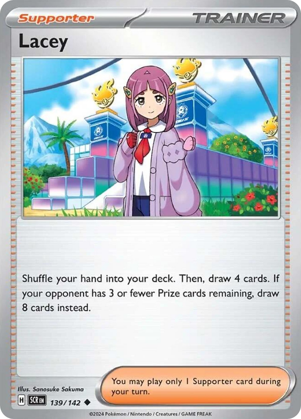 Lacey 139 Stellar Crown Pokémon card