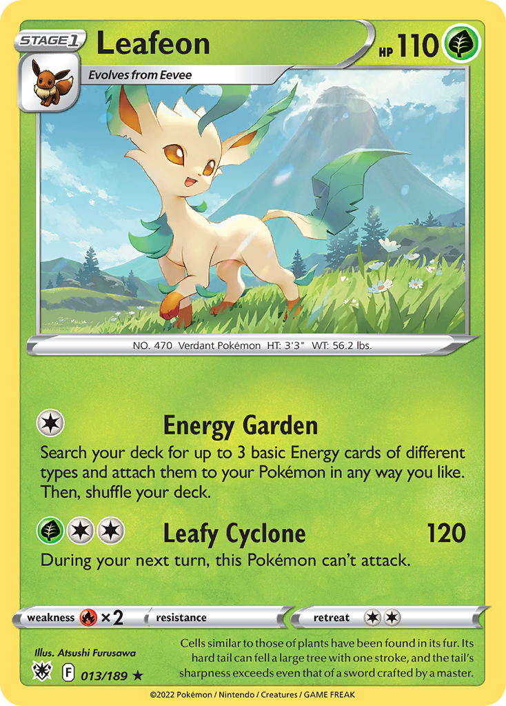 Leafeon 13 Astral Radiance Pokémon card