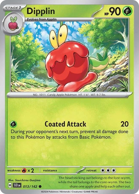 Dipplin 13 Stellar Crown Pokémon card