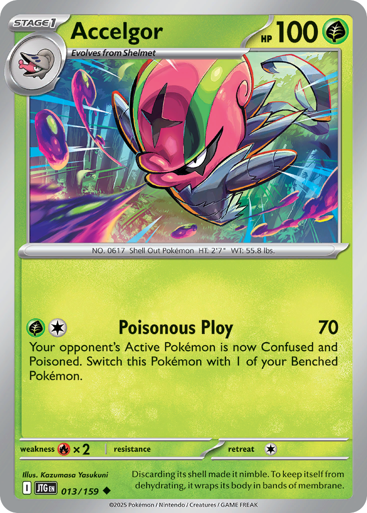 Accelgor 13 Journey Together Pokémon card