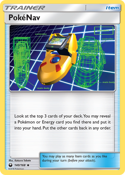 PokéNav 140 Celestial Storm Pokémon card