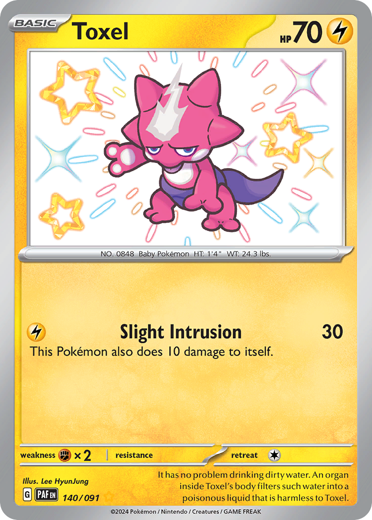 Toxel 140 Paldean Fates Pokémon card