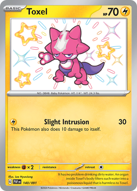Toxel 140 Paldean Fates Pokémon card