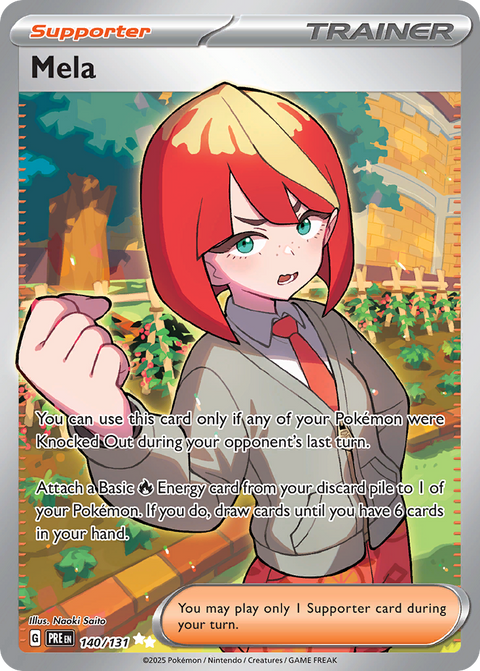 Mela 140 Prismatic Evolutions Pokémon card