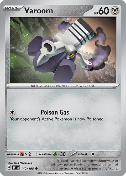 Varoom 140 Scarlet & Violet Pokémon card