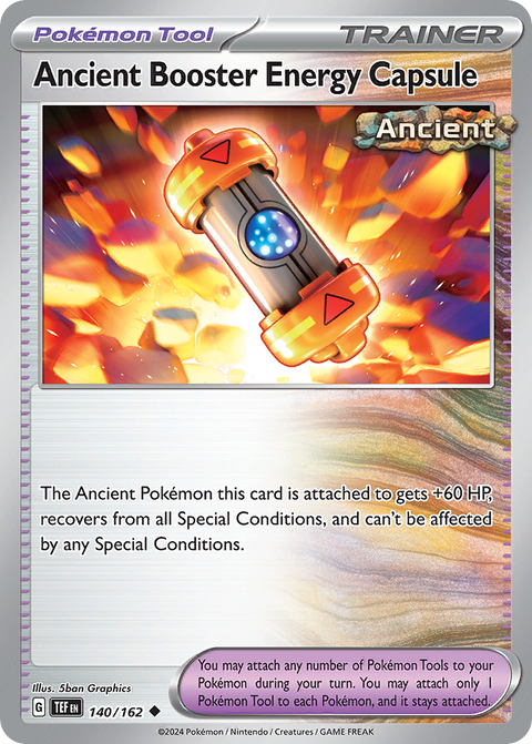 Ancient Booster Energy Capsule 140 Temporal Forces Pokémon card