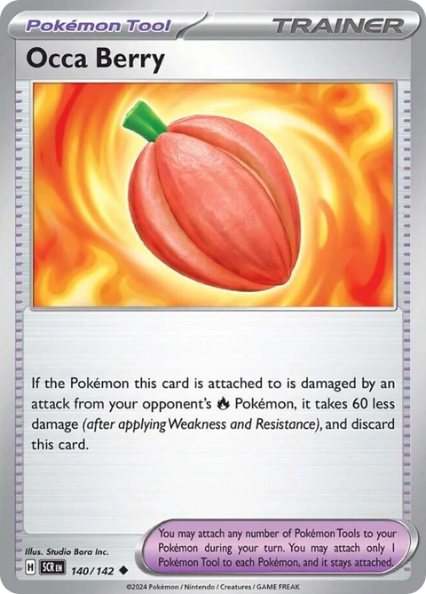 Occa Berry 140 Stellar Crown Pokémon card