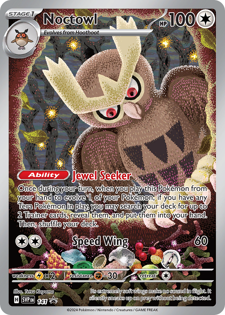 Noctowl 141 Scarlet & Violet Black Star Promos Pokémon card