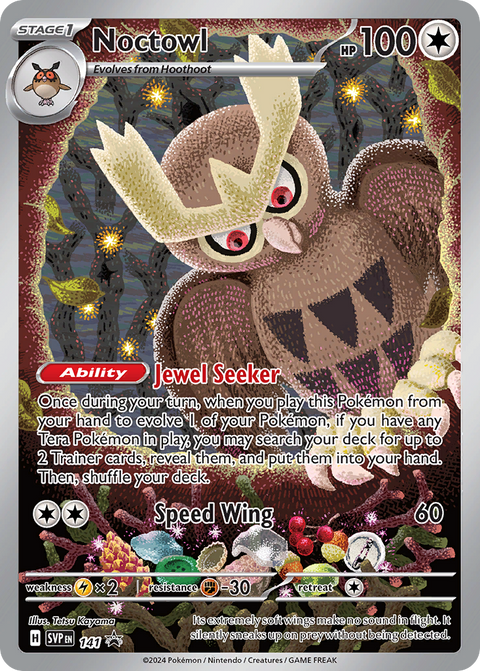 Noctowl 141 Scarlet & Violet Black Star Promos Pokémon card