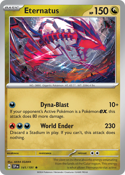 Eternatus 141 Surging Sparks Pokémon card