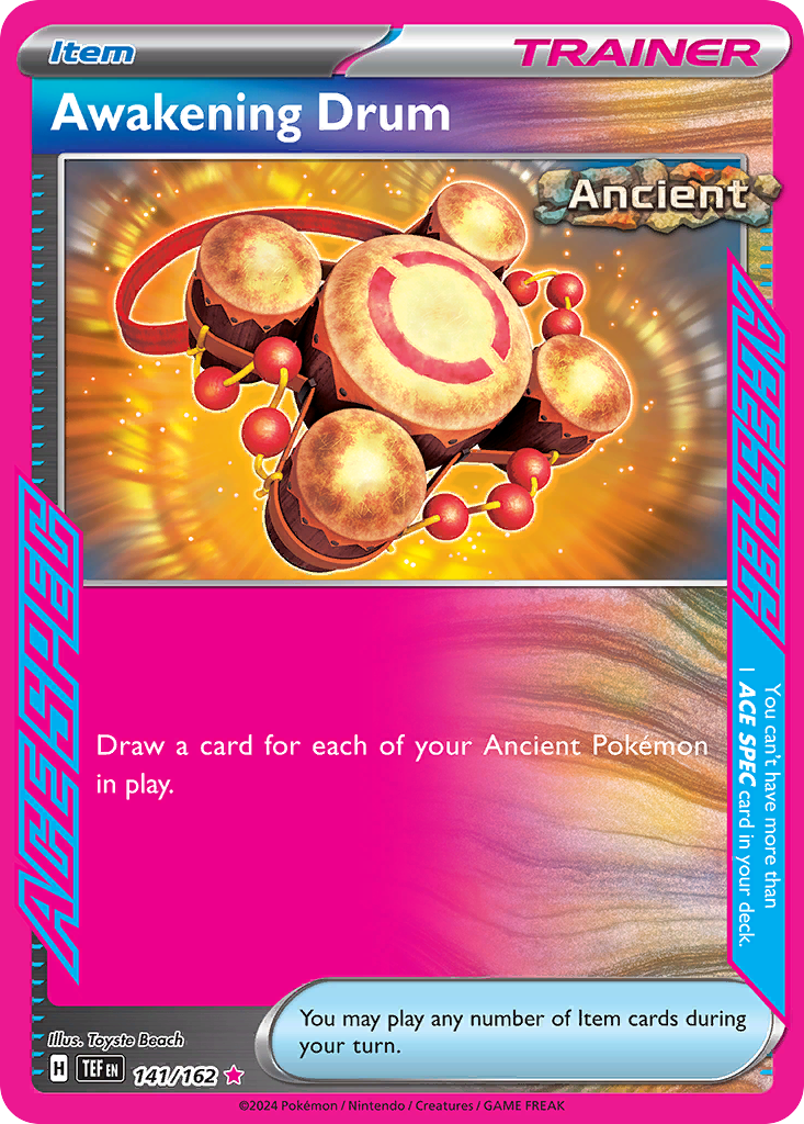 Awakening Drum 141 Temporal Forces Pokémon card