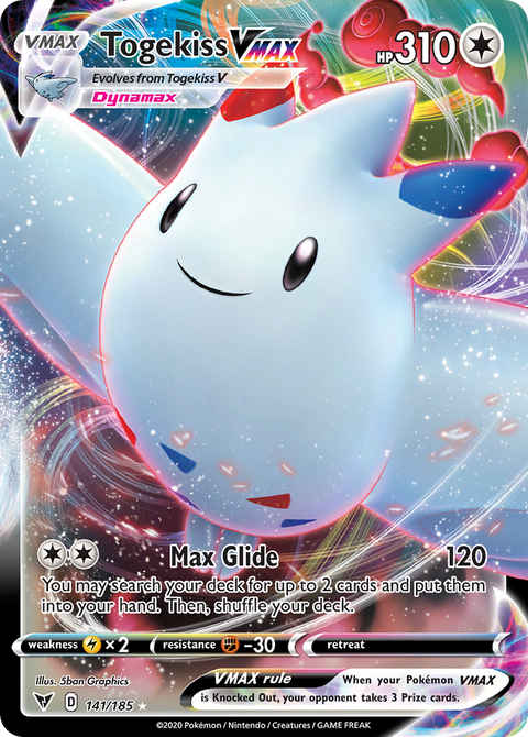 Togekiss VMAX 141 Vivid Voltage Pokémon card
