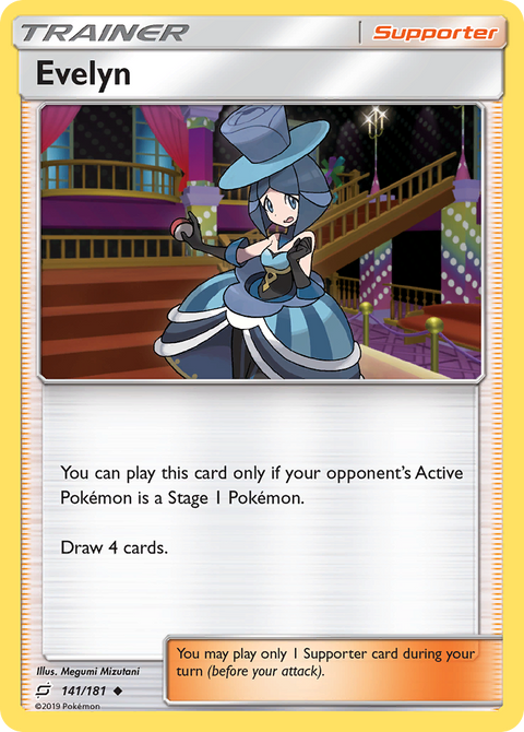Evelyn 141 Team Up Pokémon card