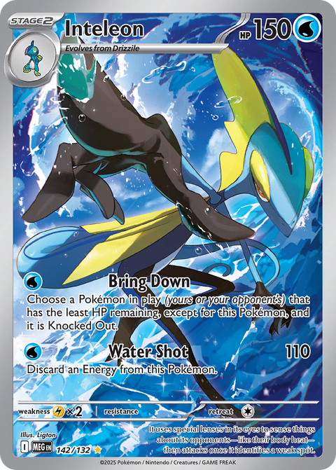 Inteleon 142 Mega Evolution Pokémon card