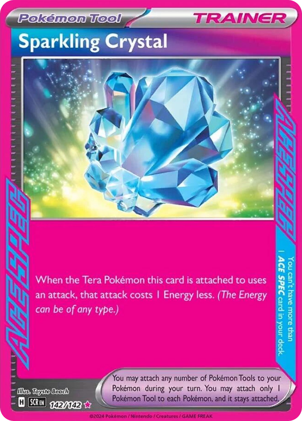 Sparkling Crystal 142 Stellar Crown Pokémon card