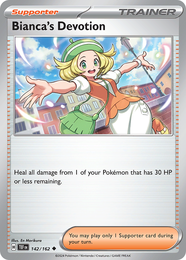 Bianca's Devotion 142 Temporal Forces Pokémon card