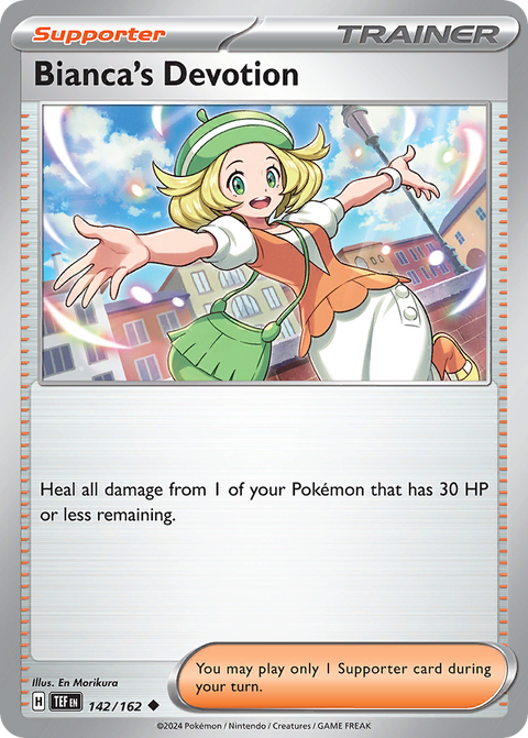 Bianca's Devotion 142 Temporal Forces Pokémon card