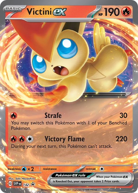 Victini ex 142 Scarlet & Violet Black Star Promos Pokémon card