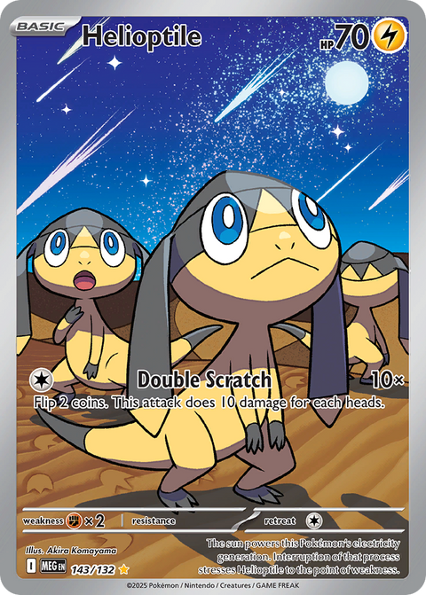 Helioptile 143 Mega Evolution Pokémon card