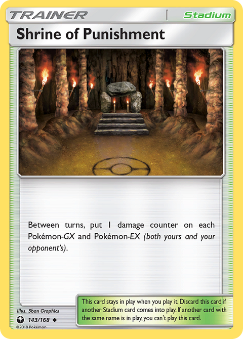 Shrine of Punishment 143 Celestial Storm Pokémon card
