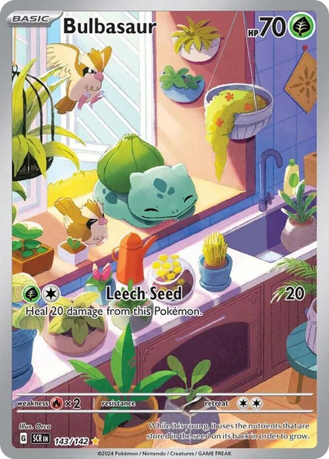 Bulbasaur 143 Stellar Crown Pokémon card