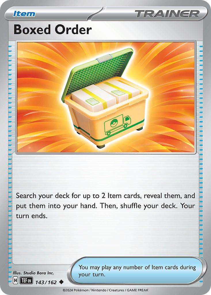 Boxed Order 143 Temporal Forces Pokémon card