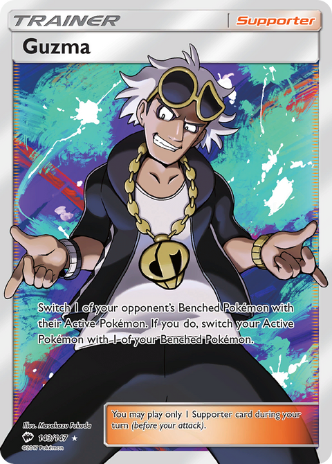 Guzma 143 Burning Shadows Pokémon card
