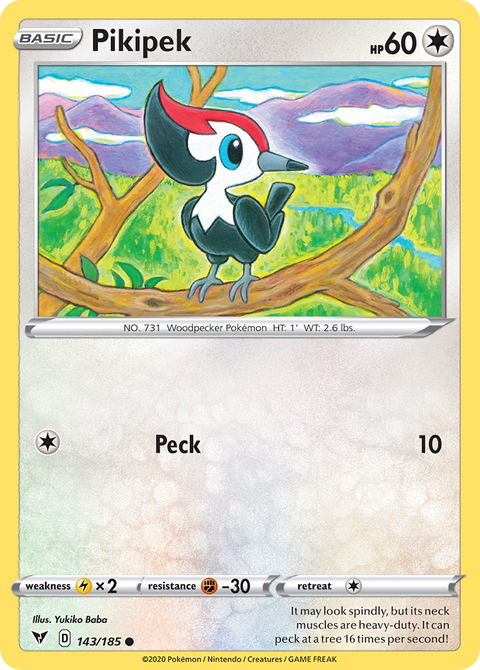 Pikipek 143 Vivid Voltage Pokémon card