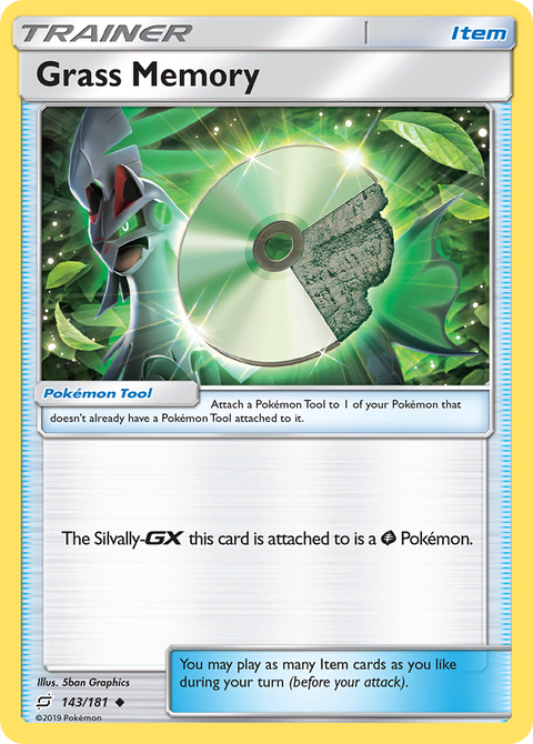 Grass Memory 143 Team Up Pokémon card