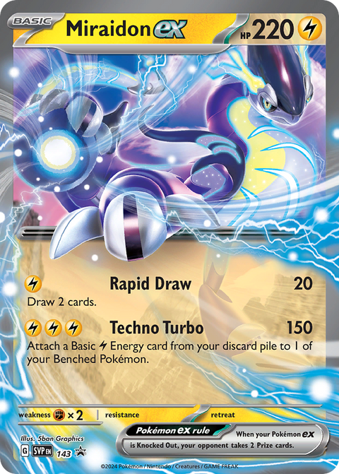 Miraidon ex 143 Scarlet & Violet Black Star Promos Pokémon card