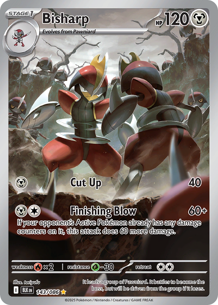 Bisharp 143 Black Bolt Pokémon card