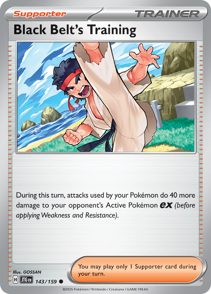 Black Belt's Training 143 Journey Together Pokémon card