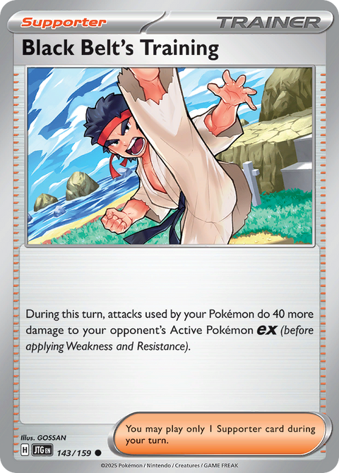 Black Belt's Training 143 Journey Together Pokémon card