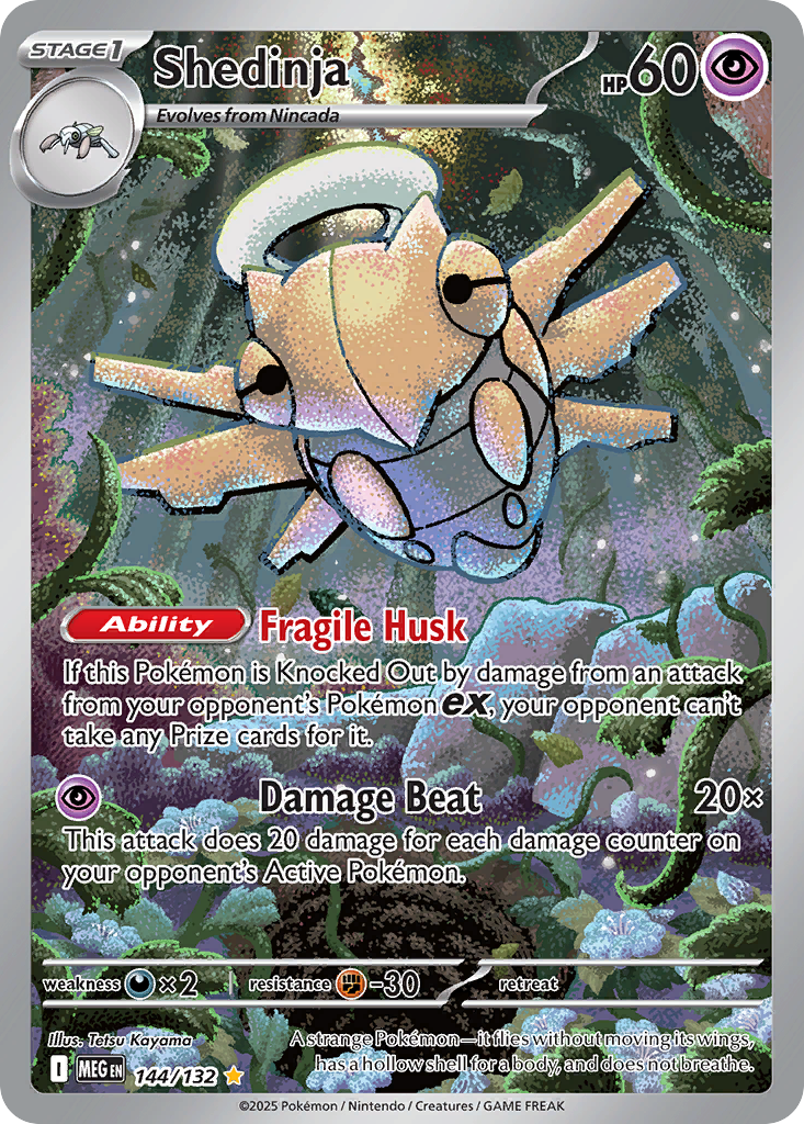 Shedinja 144 Mega Evolution Pokémon card