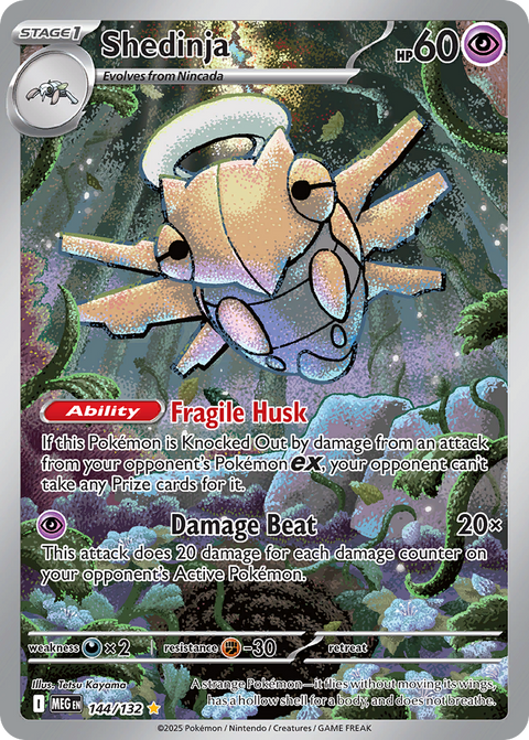 Shedinja 144 Mega Evolution Pokémon card