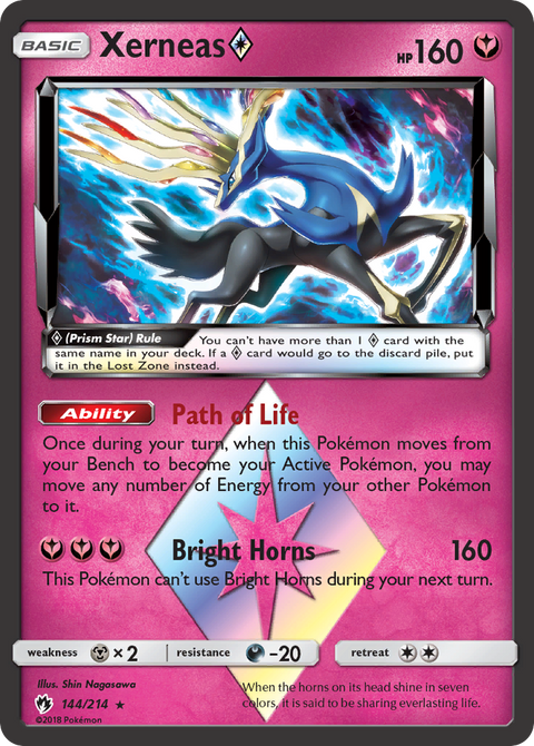 Xerneas ◇ 144 Lost Thunder Pokémon card