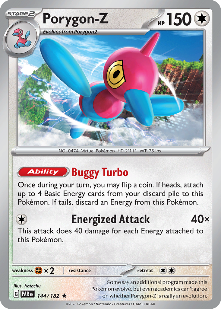 Porygon-Z 144 Paradox Rift Pokémon card