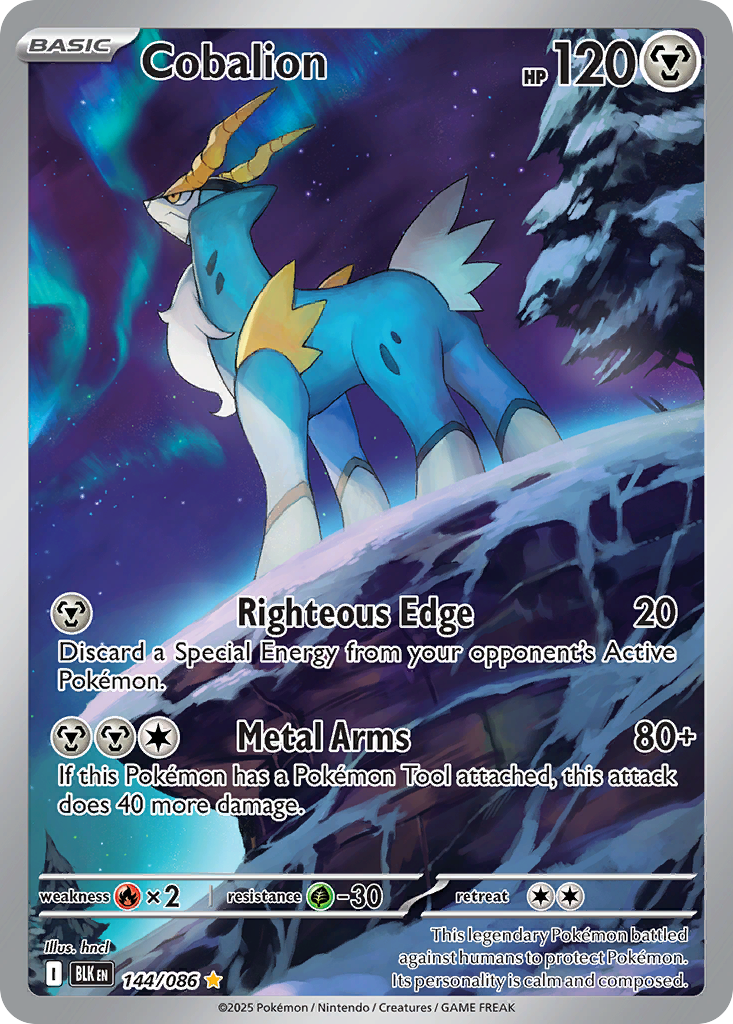 Cobalion 144 Black Bolt Pokémon card