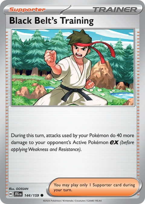 Black Belt's Training 144 Journey Together Pokémon card