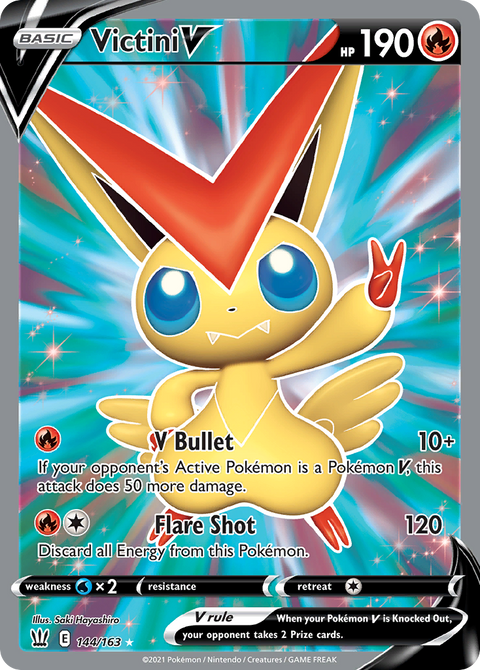 Victini V 144 Battle Styles Pokémon card