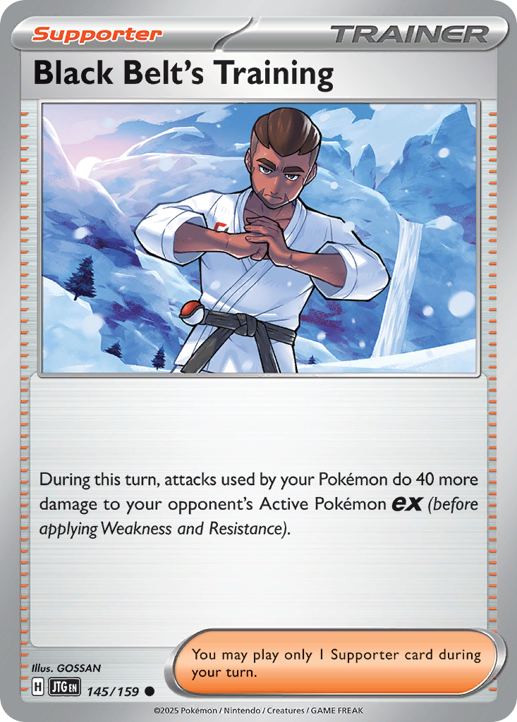 Black Belt's Training 145 Journey Together Pokémon card