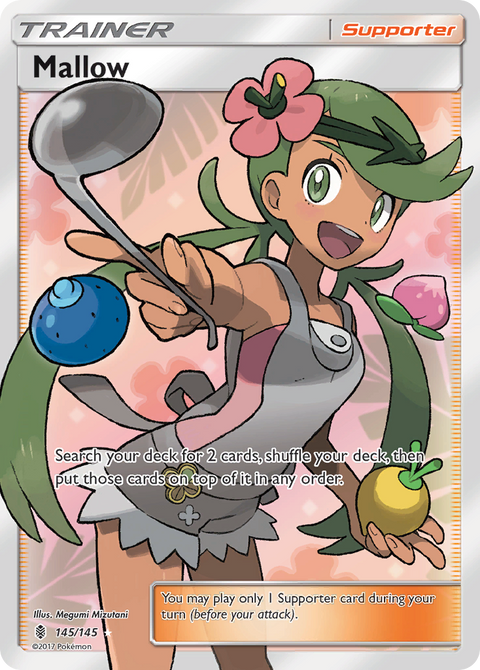 Mallow 145 Guardians Rising Pokémon card