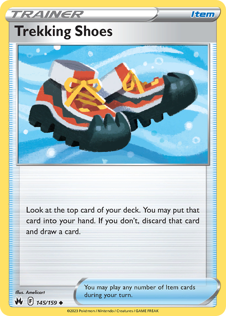 Trekking Shoes 145 Crown Zenith Pokémon card