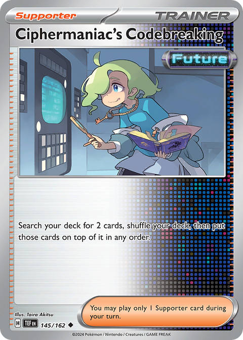Ciphermaniac's Codebreaking 145 Temporal Forces Pokémon card