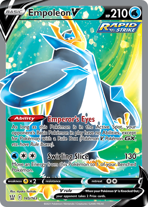 Empoleon V 145 Battle Styles Pokémon card