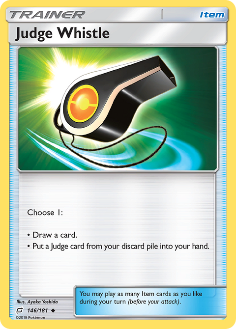 Judge Whistle 146 Team Up Pokémon card