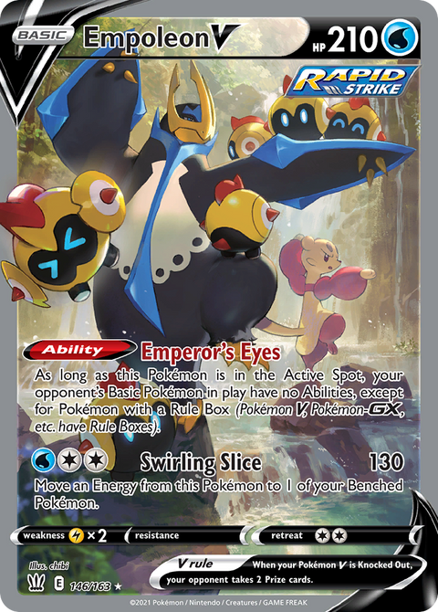 Empoleon V 146 Battle Styles Pokémon card